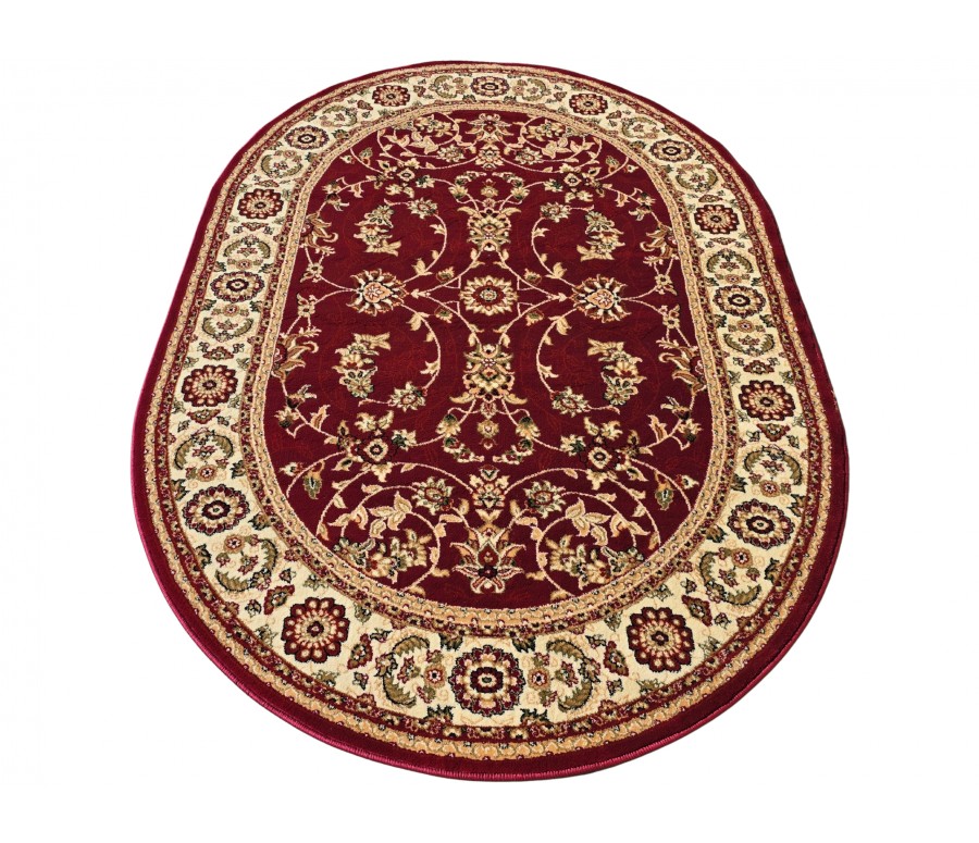 Dywan do salonu tradycyjny Orient N001 owal red