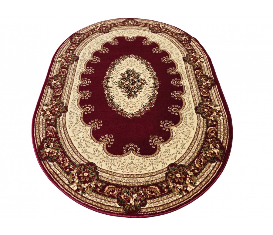 Dywan do salonu tradycyjny Orient N002 owal red
