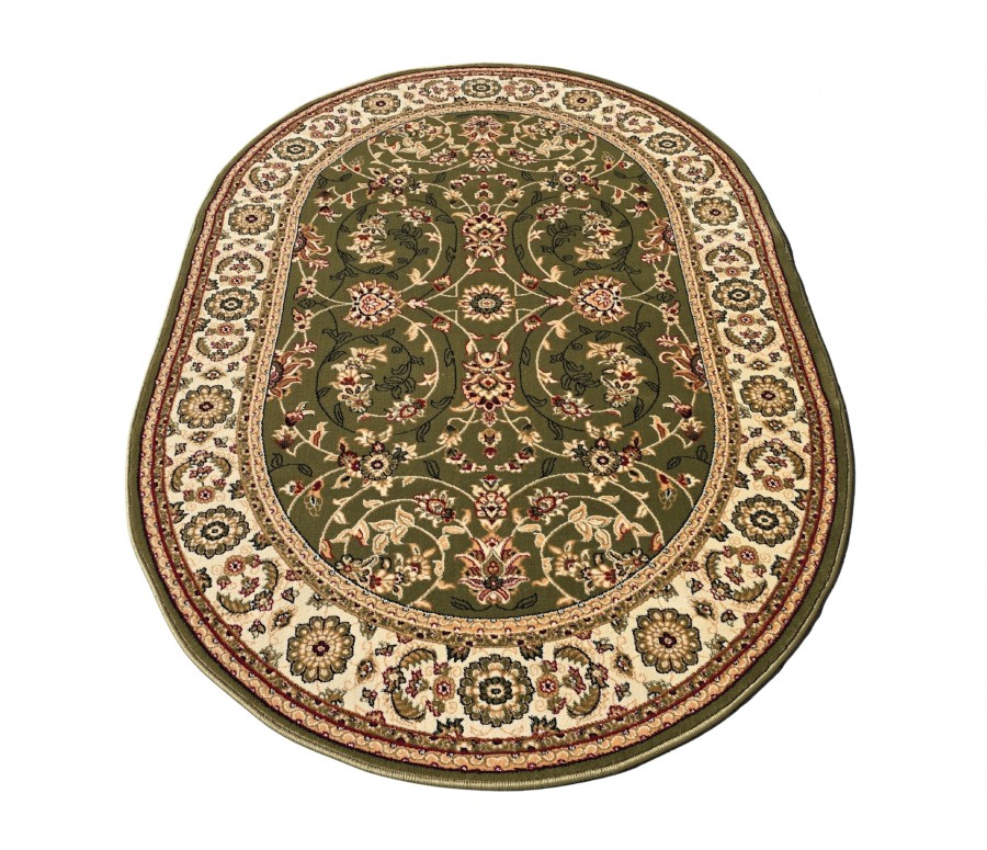 Dywan do salonu tradycyjny Orient N001 owal green