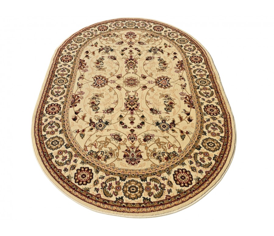 Dywan do salonu tradycyjny Orient N001 owal cream
