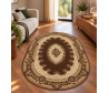 Dywan do salonu tradycyjny Orient N002 owal brown