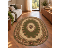 Dywan do salonu tradycyjny Orient N002 owal green
