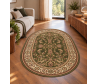 Dywan do salonu tradycyjny Orient N001 owal green